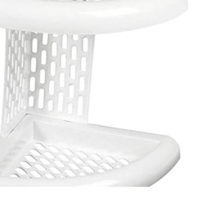 Mensola angolare da doccia bagno 3 ripiani shampoo scaffale portasapone plastica