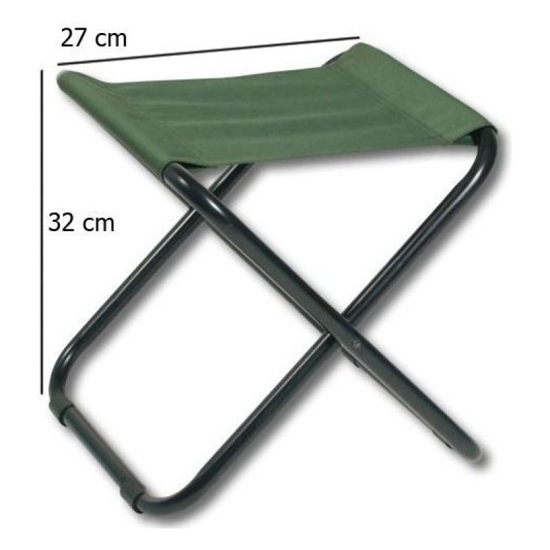 Sgabello verde seggiolino pieghevole campeggio pesca caccia camping portatile