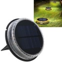 Luce solare led da giardino esterno picchetto segnapasso gialla calda 1/3/5pcs