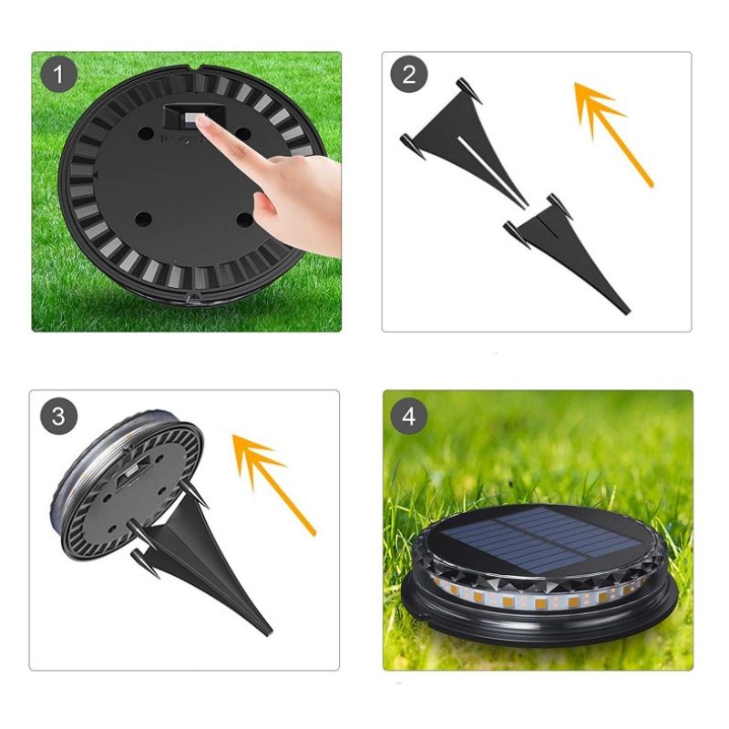 Driwei Luce solare led da giardino esterno picchetto segnapasso gia...