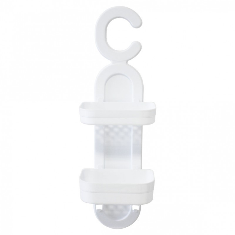 Portaoggetti portasapone mensola 2 ripiani doccia sapone bagno casa da appendere