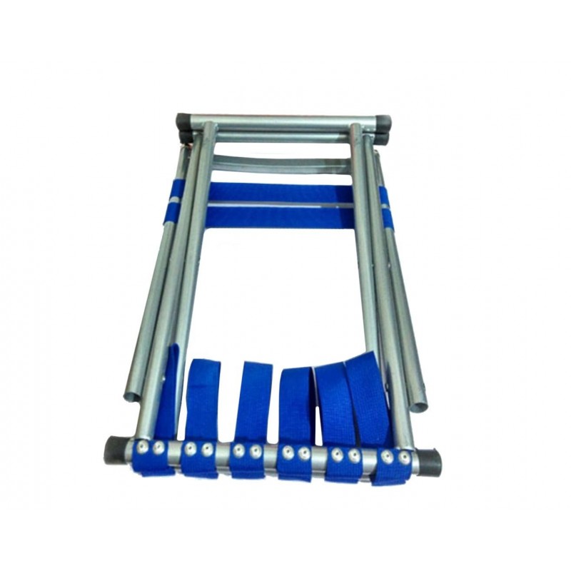 Sedia Pieghevole Blu Con Braccioli - Per Campeggio E Giardino - Foto 6