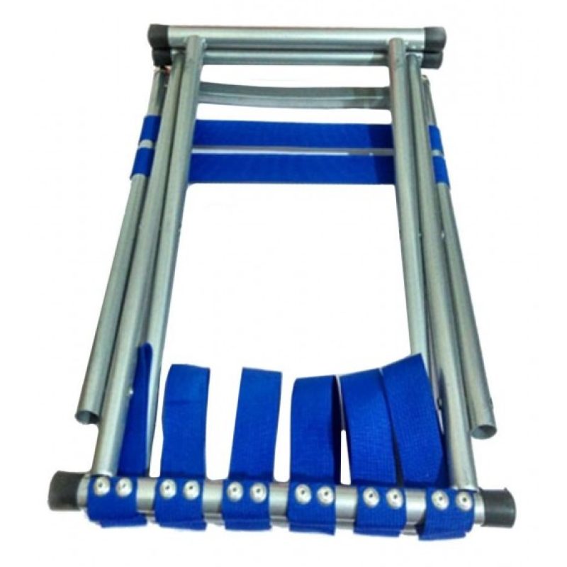 Sgabello blu alluminio pieghevole campeggio pesca caccia camping portatile