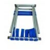 Sgabello blu alluminio pieghevole campeggio pesca caccia camping portatile