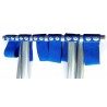 Sgabello blu alluminio pieghevole campeggio pesca caccia camping portatile