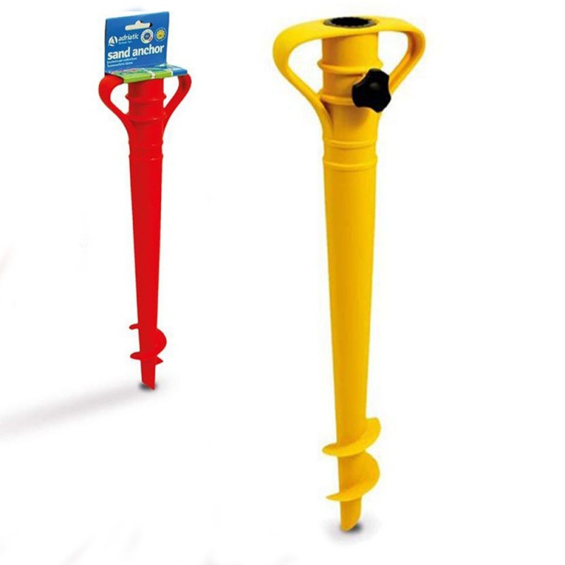 Picchetto In plastica Per Ombrellone Spiaggia mare ombrello facile da usare 43cm