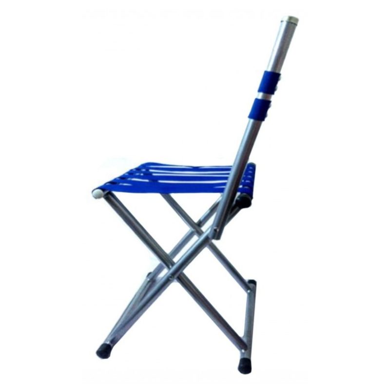Sgabello blu alluminio pieghevole campeggio pesca caccia camping portatile