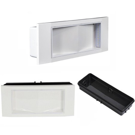 Lampada uscita d'emergenza indicazioni freccia sotto avanti led sicurezza luce