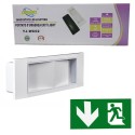 Lampada uscita d'emergenza indicazioni freccia sotto avanti led sicurezza luce