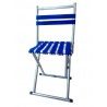 Sgabello blu alluminio pieghevole campeggio pesca caccia camping portatile