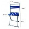 Sgabello blu alluminio pieghevole campeggio pesca caccia camping portatile