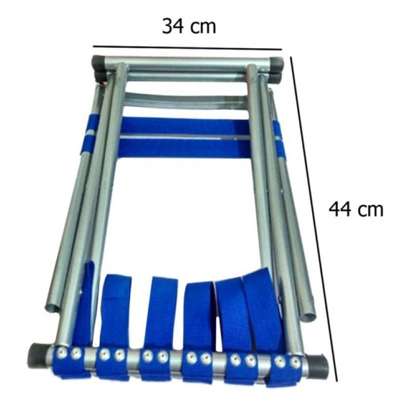 Sgabello blu alluminio pieghevole campeggio pesca caccia camping portatile