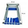 Sgabello blu alluminio pieghevole campeggio pesca caccia camping portatile