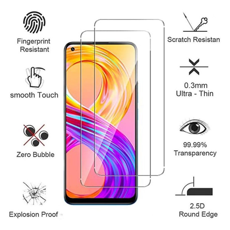 Licarika 3 Pellicola Vetro temperato REALME 8/8 PRO/C11/C21/C25/C25...