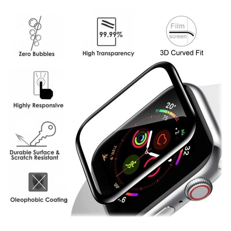 Licarika 2 Pellicola Vetro temperato iWatch Apple watch serie 4/5/6...
