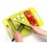 Tagliere in plastica scorrevole con doppio vano lavandino colino verdura cucina