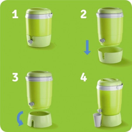 Dispenser Termico Liquidi Acqua Thermos Plastica con rubinetto 6 litri Balu'