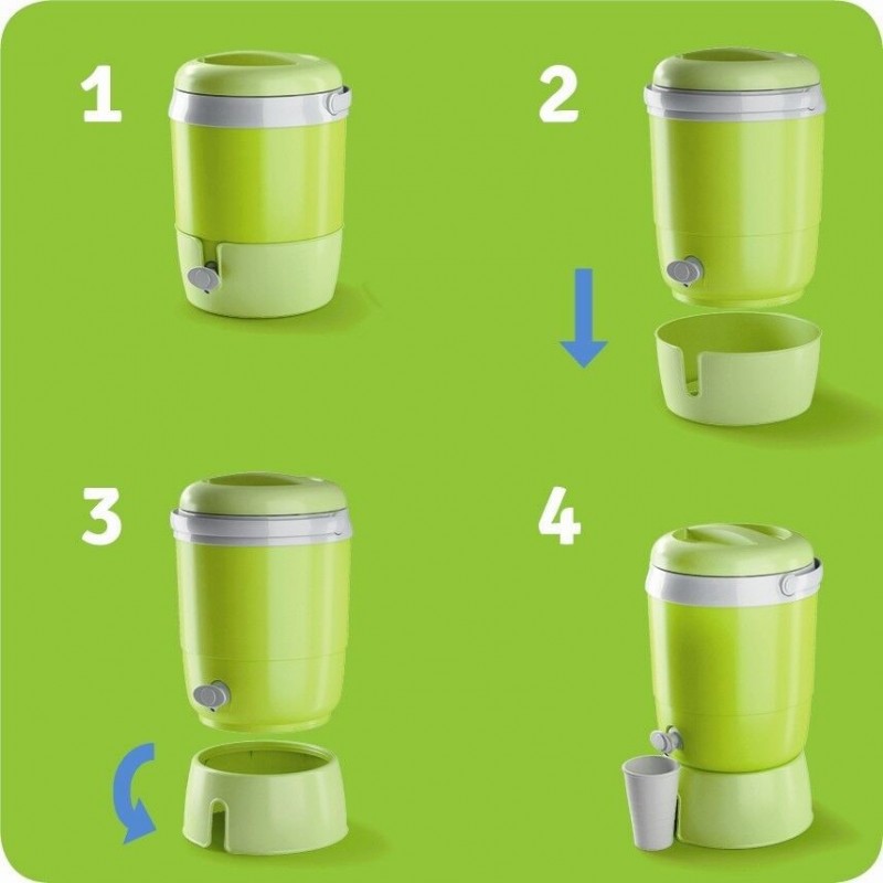 Dispenser Termico Liquidi Acqua Thermos Plastica con rubinetto 6 li...