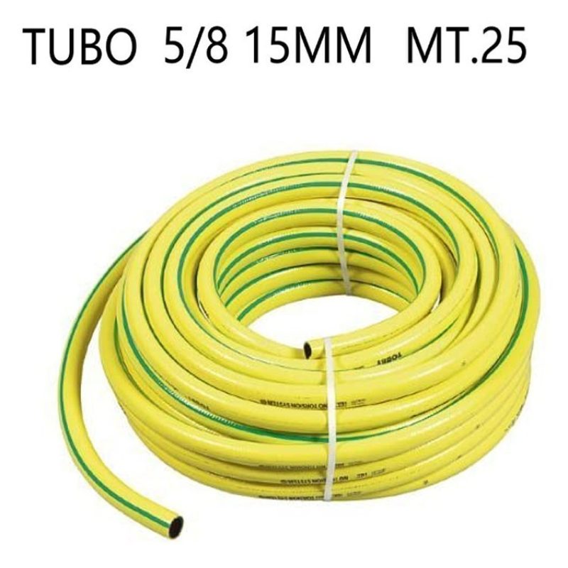 Be Green Tubo 5/8 Acqua irrigazione per giardino 3 strati giallo 15...