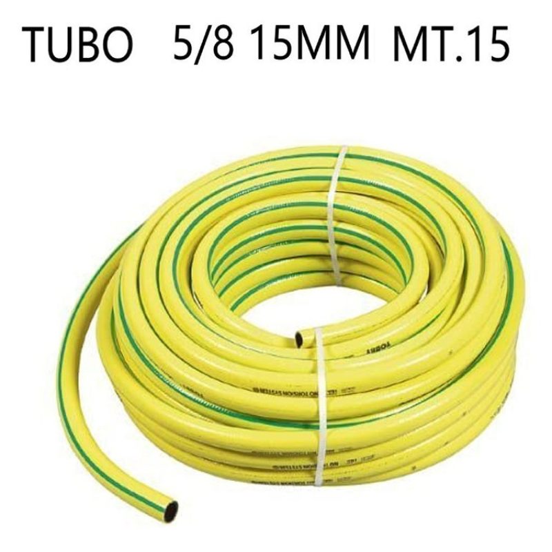 Be Green Tubo 5/8 Acqua irrigazione per giardino 3 strati giallo 15...