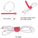 Fascette in Velcro Ferma stringi cavi con chiusura a strappo Riutilizzabili 30pz