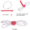 WeHome Fascette in Velcro Ferma stringi cavi con chiusura a strappo...