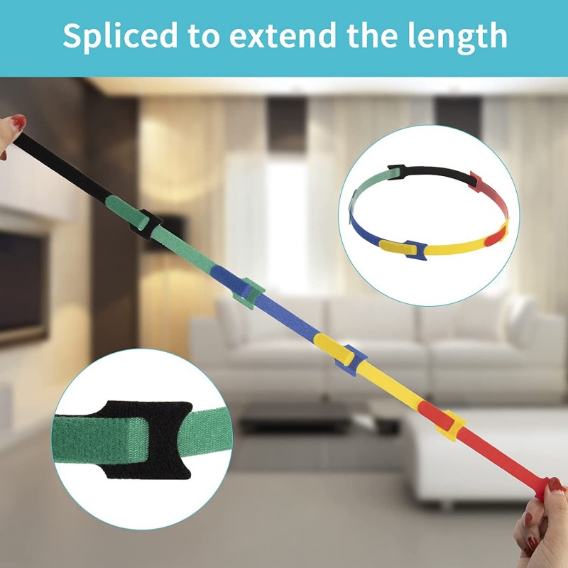 WeHome Fascette in Velcro Ferma stringi cavi con chiusura a strappo...