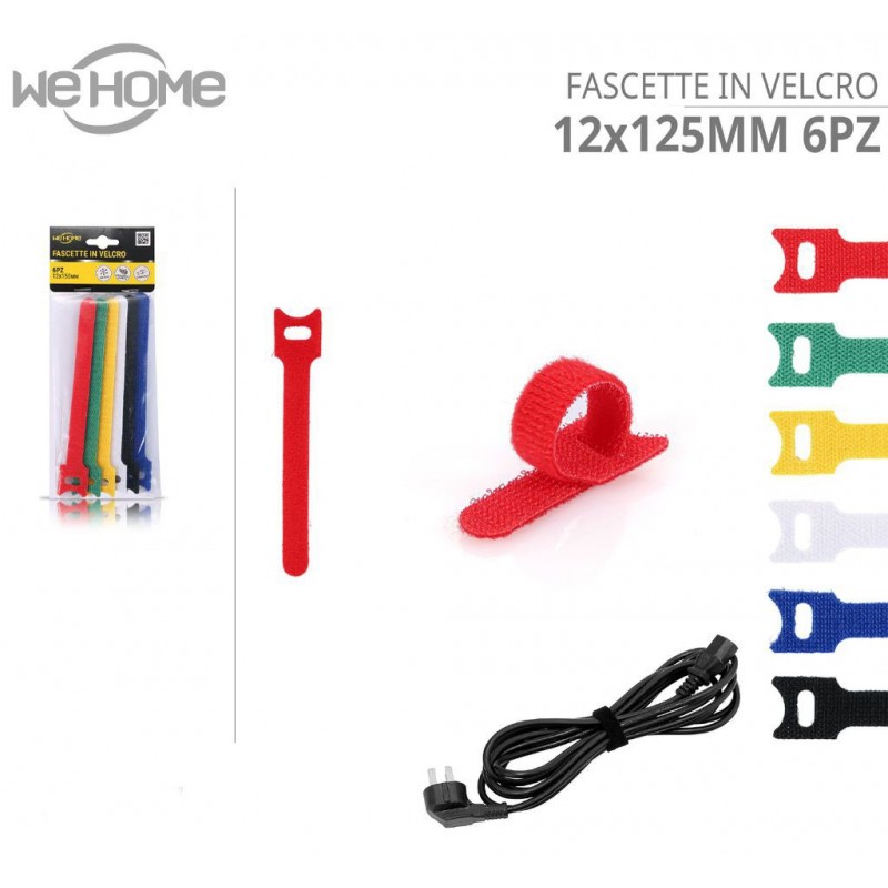 WeHome Fascette in Velcro Ferma stringi cavi con chiusura a strappo...