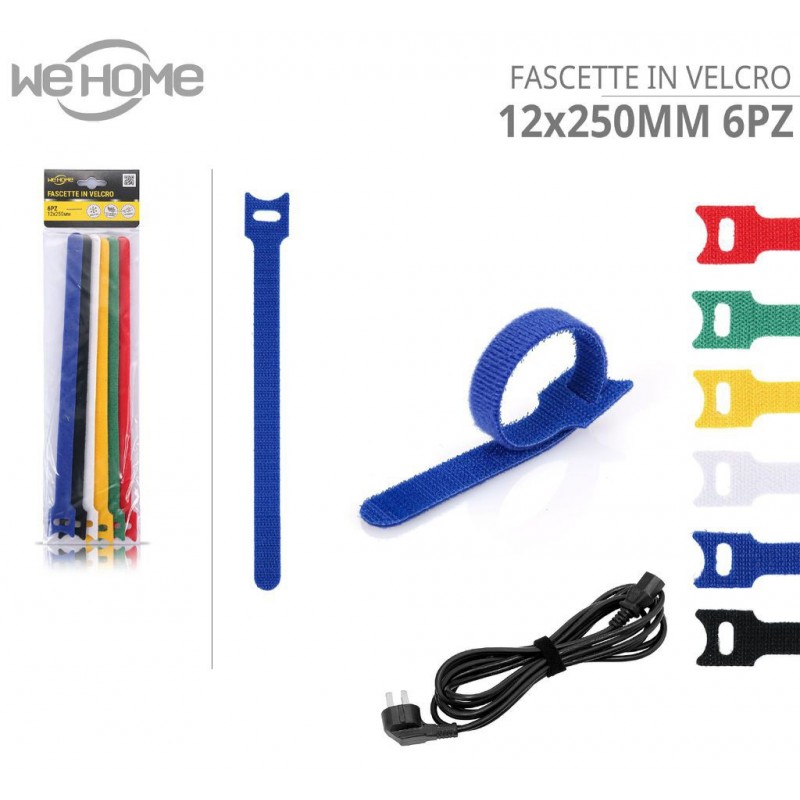 WeHome Fascette in Velcro Ferma stringi cavi con chiusura a strappo...
