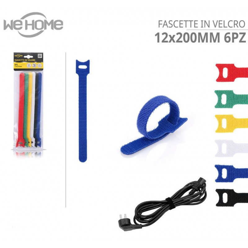 WeHome Fascette in Velcro Ferma stringi cavi con chiusura a strappo...