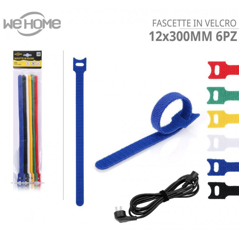 WeHome Fascette in Velcro Ferma stringi cavi con chiusura a strappo...