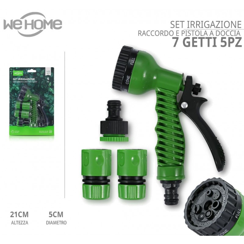 Pistola A Spruzzo Mivos Da Giardino - Set Irrigazione Alta Pressione Con 2 Attacchi Rapidi - Foto 1