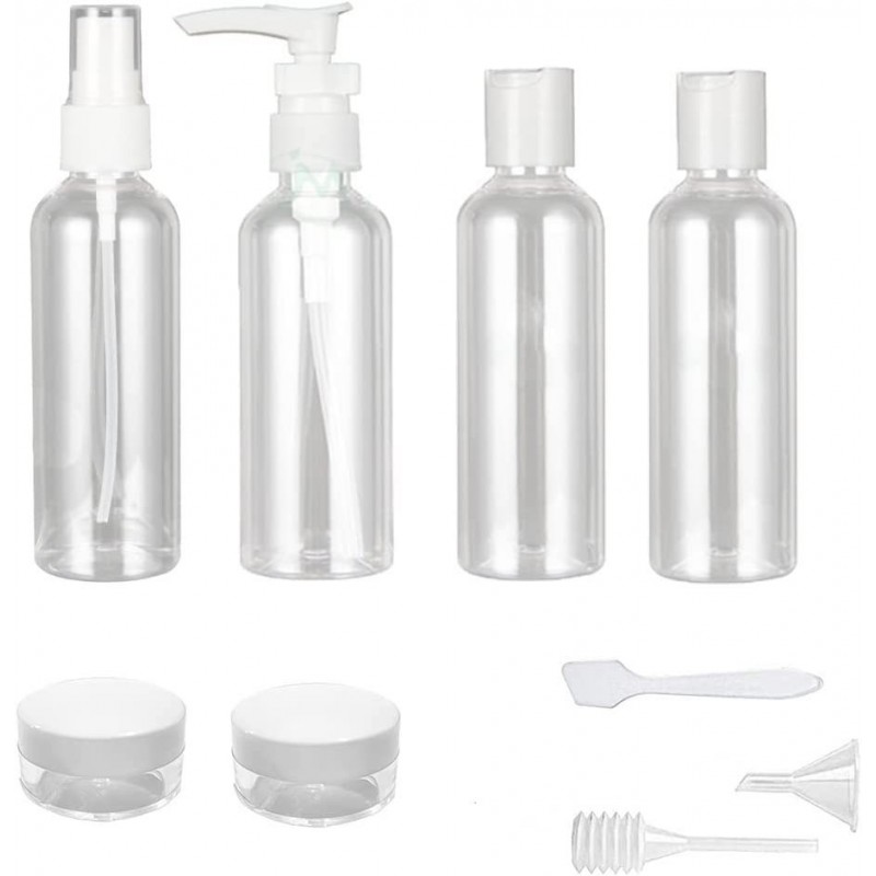 DOBO Set Bottiglie Viaggio 10 Pezzi Flacone Aereo Contenitori Liqui...