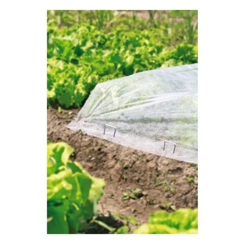 100 Picchetti per fissaggio erba sintetica teli pacciamatura terren...