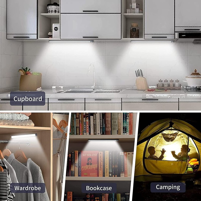 Hongu Luce con sensore di movimento Striscia Led luce per armadio s...