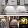 Hongu Luce con sensore di movimento Striscia Led luce per armadio s...