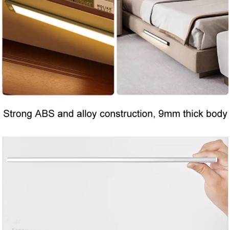 Luce con sensore di movimento Striscia Led luce per armadio sotto pensile 40cm