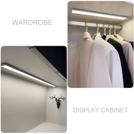 Luce con sensore di movimento Striscia Led luce per armadio sotto pensile 40cm