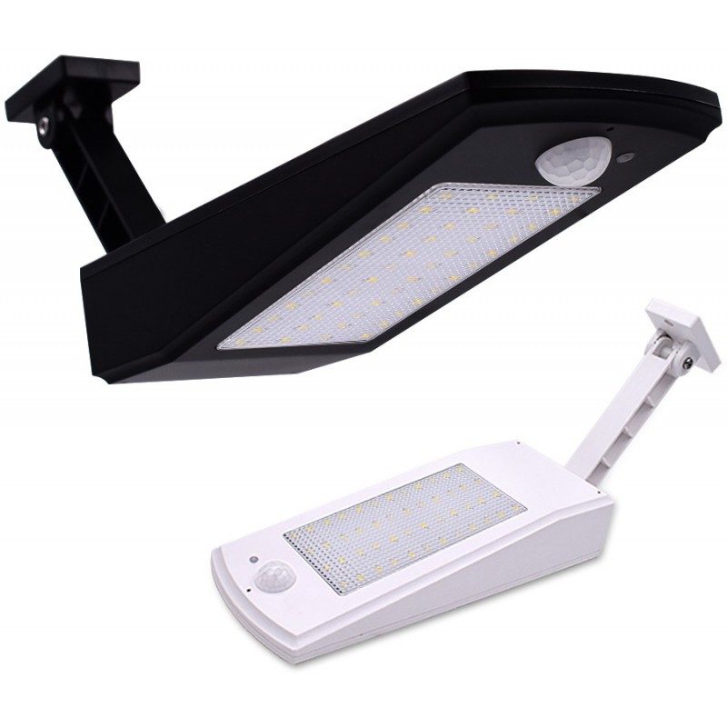 Hongu Elettronics Faro lampione a 48 LED esterno pannello solare se...