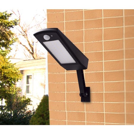 Faro Lampione a 48 LED Esterno Pannello Solare Sensore