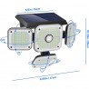 Hongu Faro lampione 231 LED esterno energia solare sensore di movim...