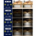 Faro lampione 231 LED esterno energia solare sensore di movimento giardino IP65