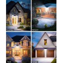 Faro lampione 231 LED esterno energia solare sensore di movimento giardino IP65