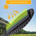 Faro lampione stradale solare con sensore di movimento telecomando 168 LED IP65