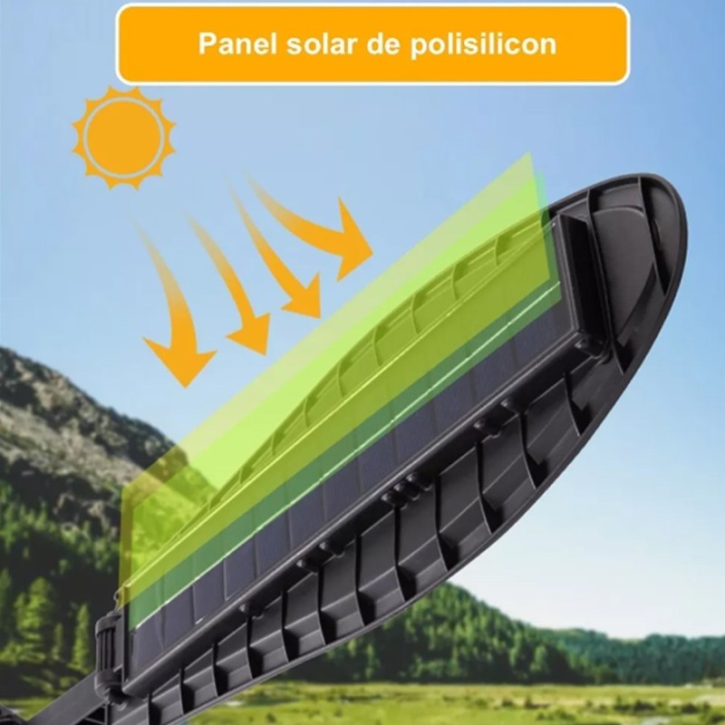 Hongu Faro lampione stradale solare con sensore di movimento teleco...