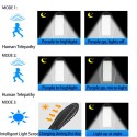 Faro lampione stradale solare con sensore di movimento telecomando 168 LED IP65