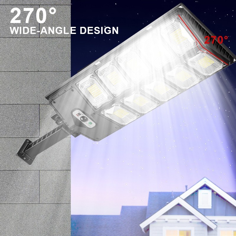 Generico Lampione led stradale solare sensore di movimento faro sta...