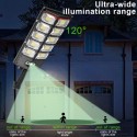 Lampione led stradale solare sensore di movimento faro staffa telecomando IP65