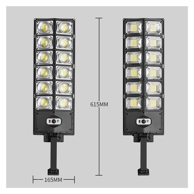 Generico Lampione led stradale solare sensore di movimento faro sta...