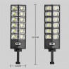 Generico Lampione led stradale solare sensore di movimento faro sta...